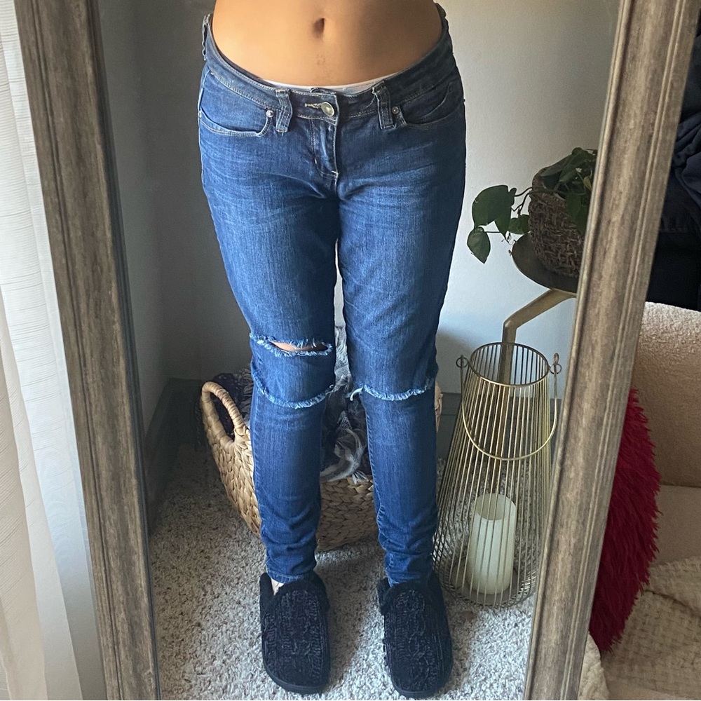 YMI ripped skinny jeans